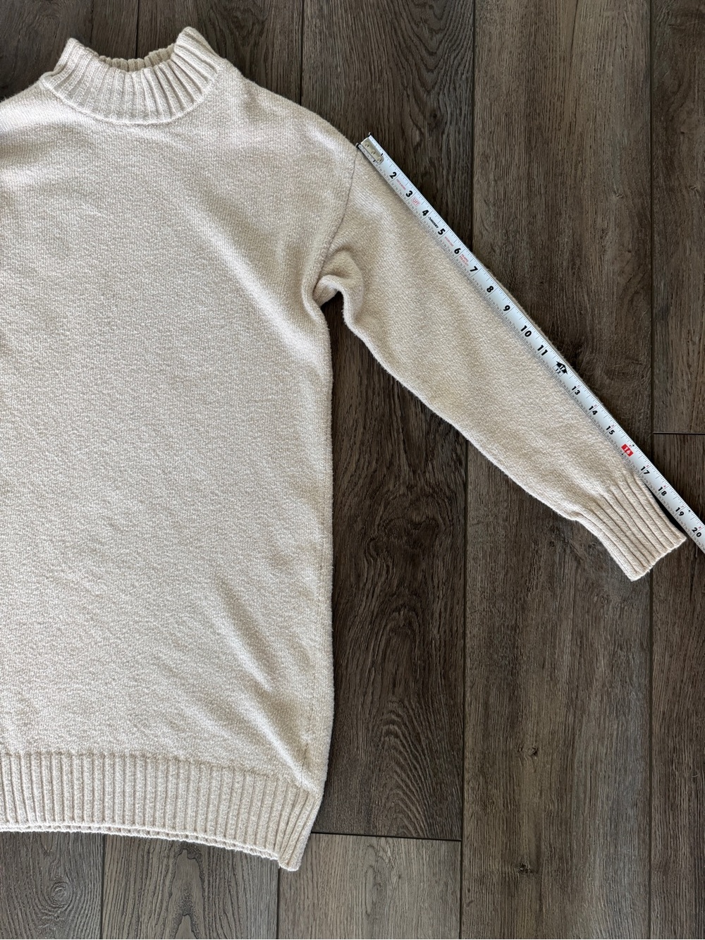 BP. Easy Crew Sweater Dress, Beige Oatmeal Heather - Picture 7 of 11